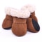 Warm Waterproof Dog Snow Boots With Non Slip Soles Set Of 4 6