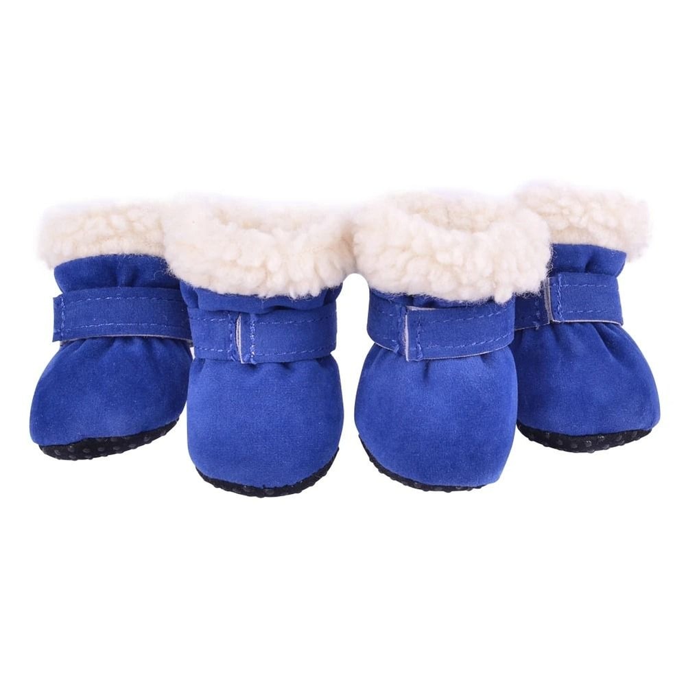 Warm Waterproof Dog Snow Boots With Non Slip Soles Set Of 4 8