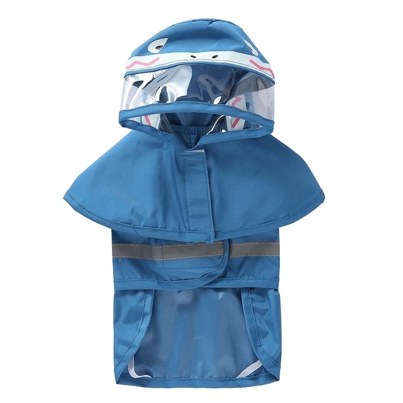 Reflective Waterproof Dog Raincoat With Hood For Outdoor Walks 8