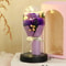LED Eternal Rose Glass Dome With Gold Foil Flower 2