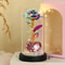 LED Eternal Rose Glass Dome With Gold Foil Flower 4