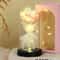 LED Eternal Rose Glass Dome With Gold Foil Flower 8
