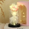 LED Eternal Rose Glass Dome With Gold Foil Flower 8
