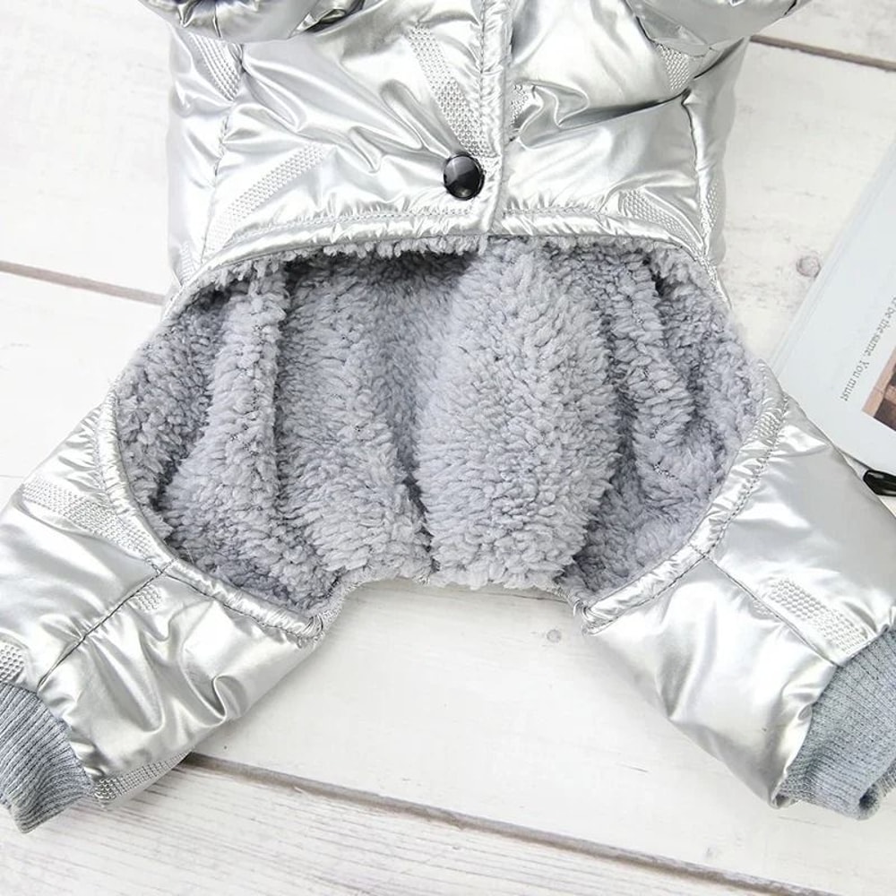 Waterproof Dog Winter Overall Jacket For Cold Weather Walks 4