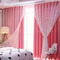 Double Layer Star Curtains For Girls Bedroom Set Of 2 Panels 1