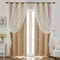 Double Layer Star Curtains For Girls Bedroom Set Of 2 Panels 6
