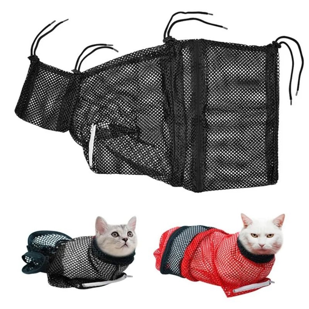 Cat Grooming Shower Bag With Adjustable Anti Scratching Design 2