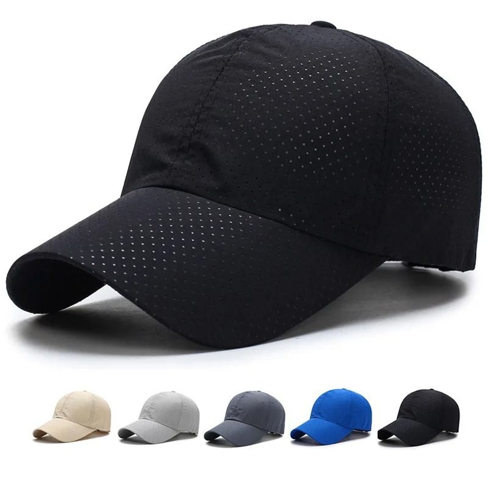 Breathable Quick Dry Mesh Baseball Cap For Outdoor Sports 0