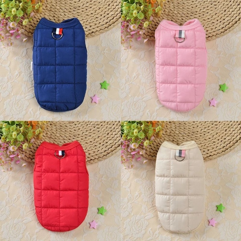Winter Cotton Padded Dog Vest Jacket For Small And Medium Dogs 1