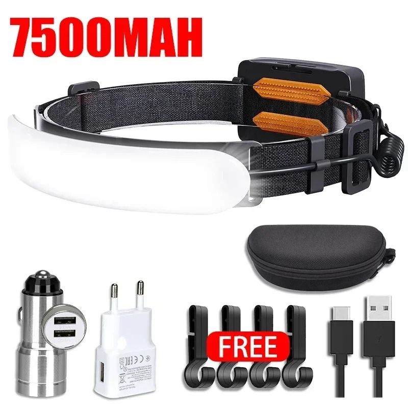 High Power COB LED Headlamp With Rechargeable Battery For Outdoor Use 11