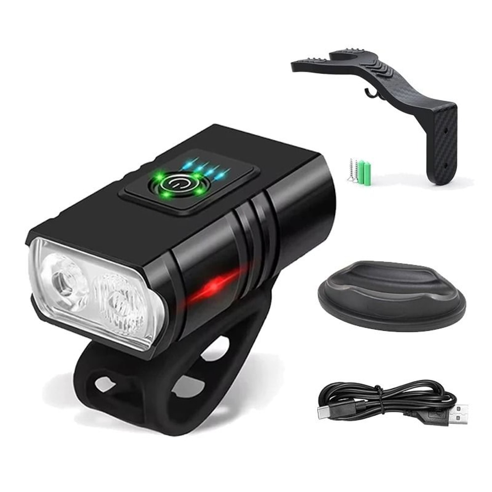 USB Rechargeable T6 LED Bicycle Front Light For Night Riding 13