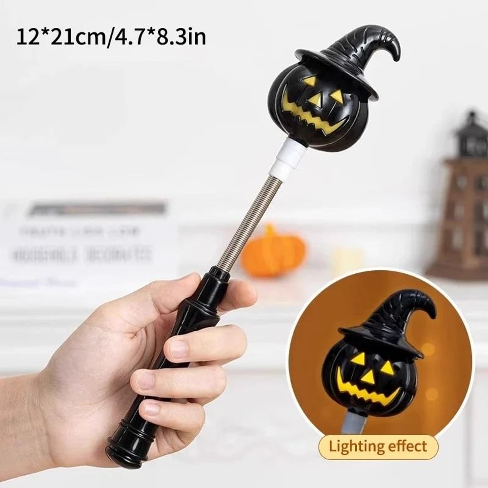 Halloween Pumpkin LED Hand Shaker Flashlight 9