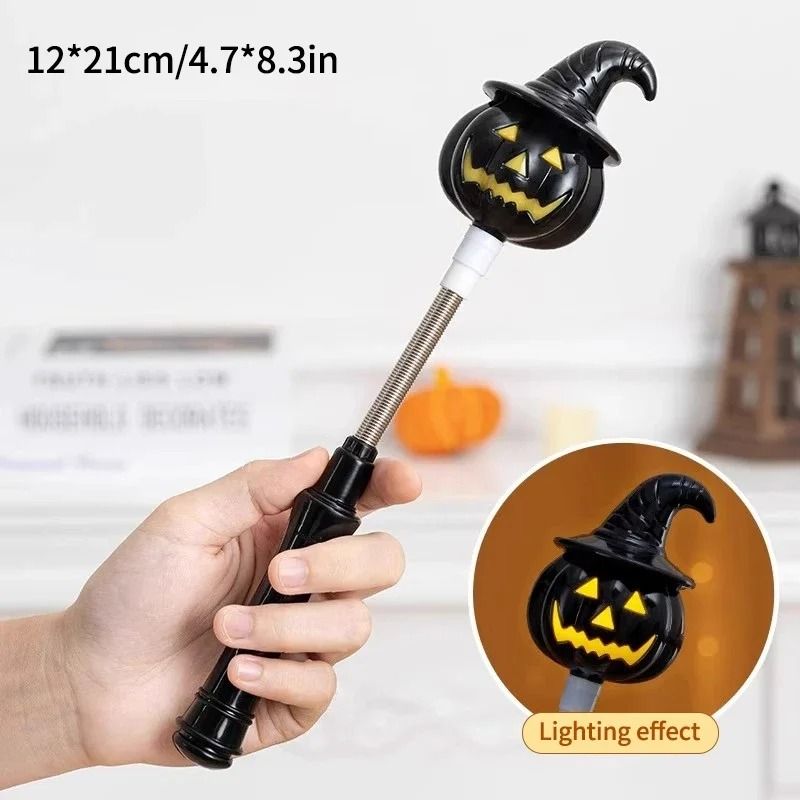 Halloween Pumpkin LED Hand Shaker Flashlight 9