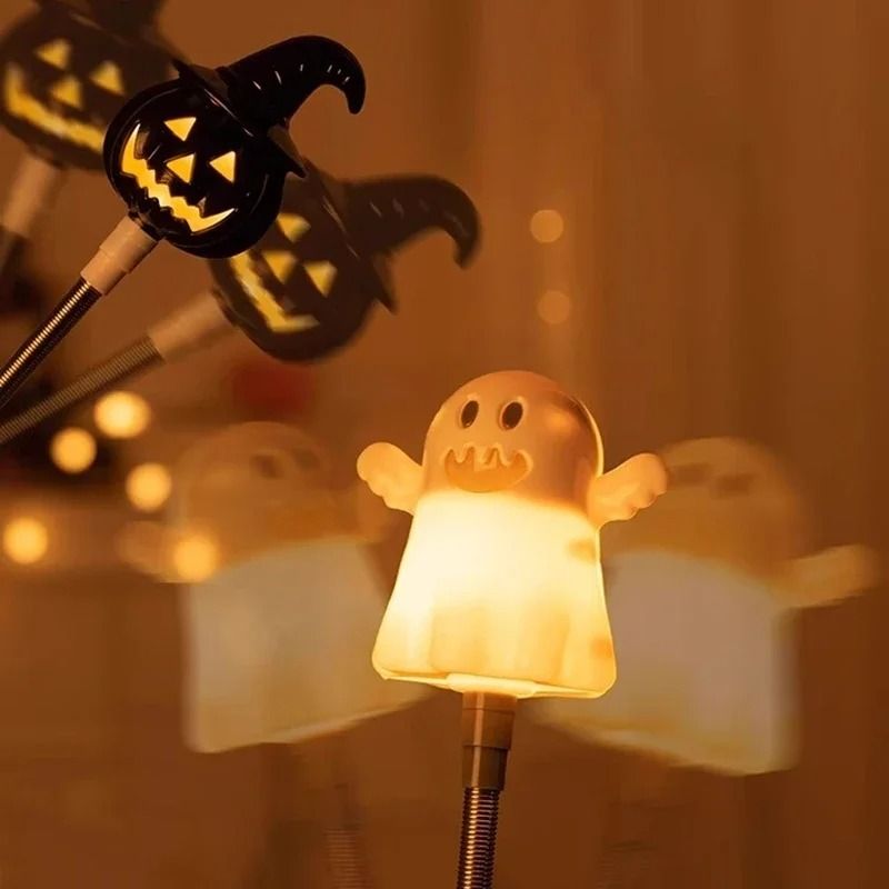Halloween Pumpkin LED Hand Shaker Flashlight 2