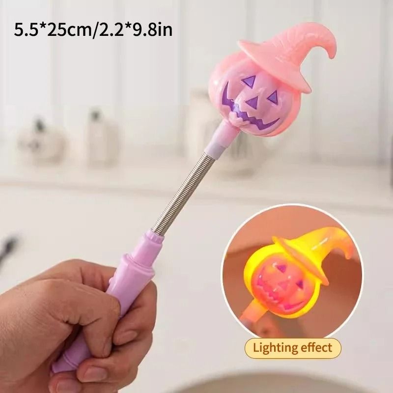 Halloween Pumpkin LED Hand Shaker Flashlight 7