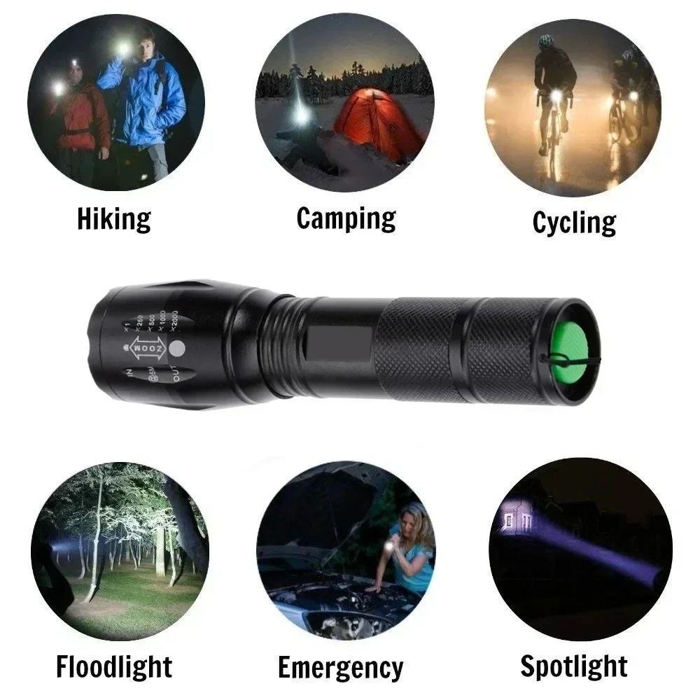 Ultra Bright Zoomable LED Flashlight For Camping And Outdoor Use 6