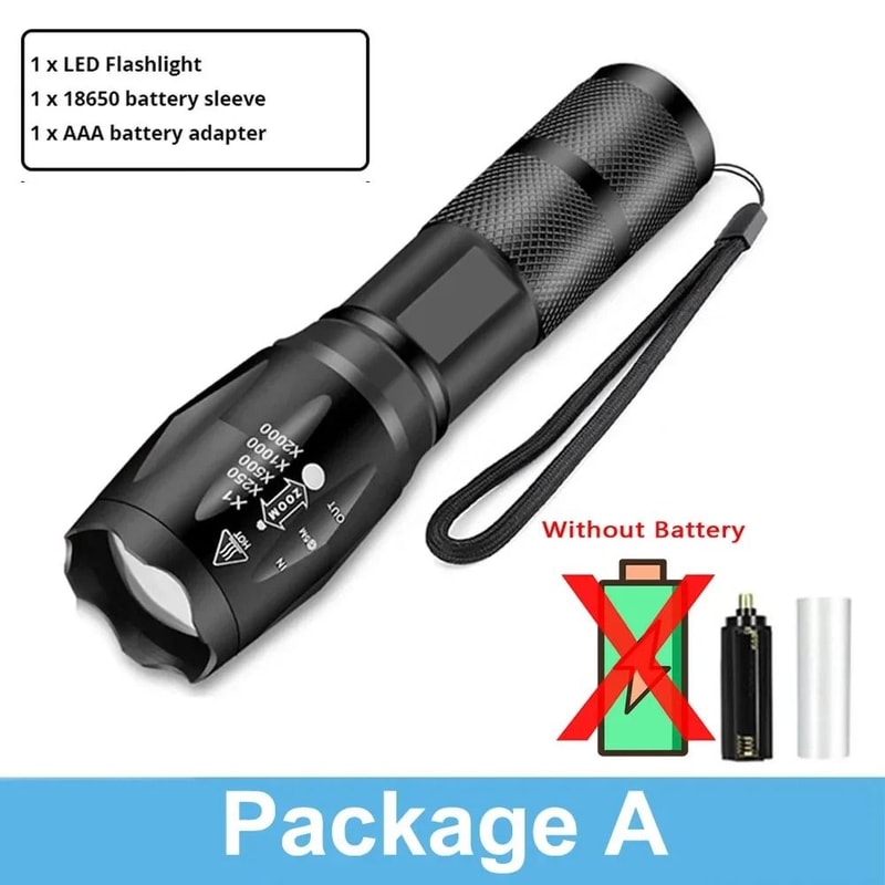 Ultra Bright Zoomable LED Flashlight For Camping And Outdoor Use 7