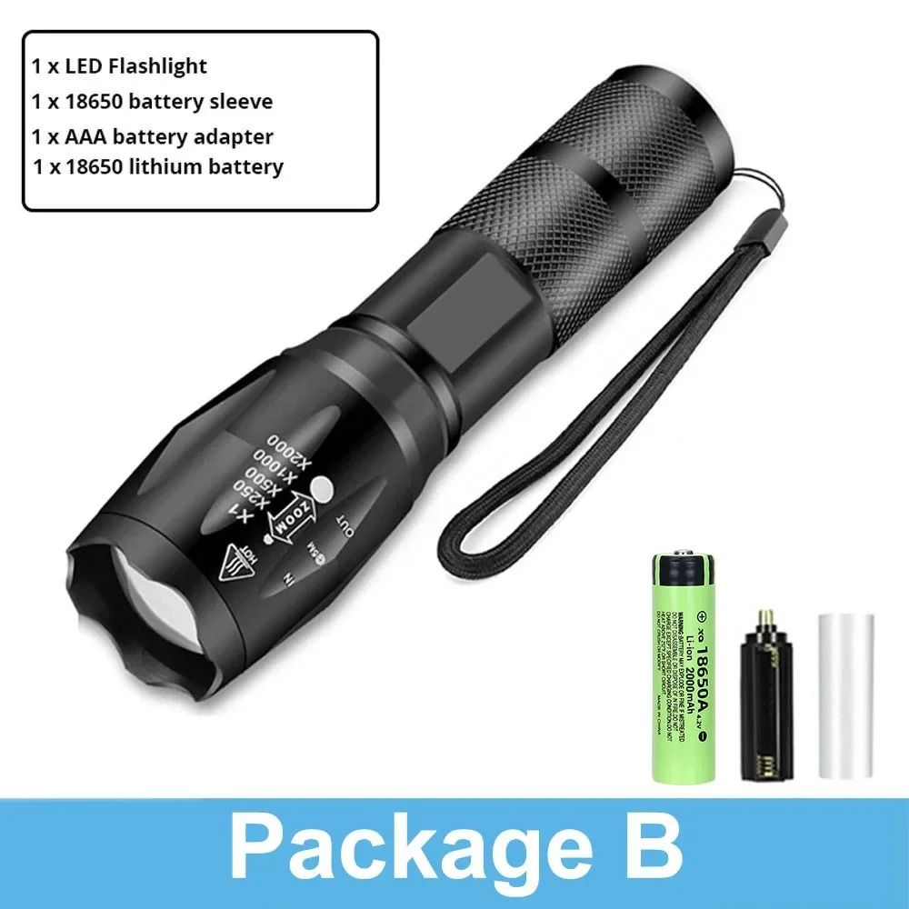 Ultra Bright Zoomable LED Flashlight For Camping And Outdoor Use 8