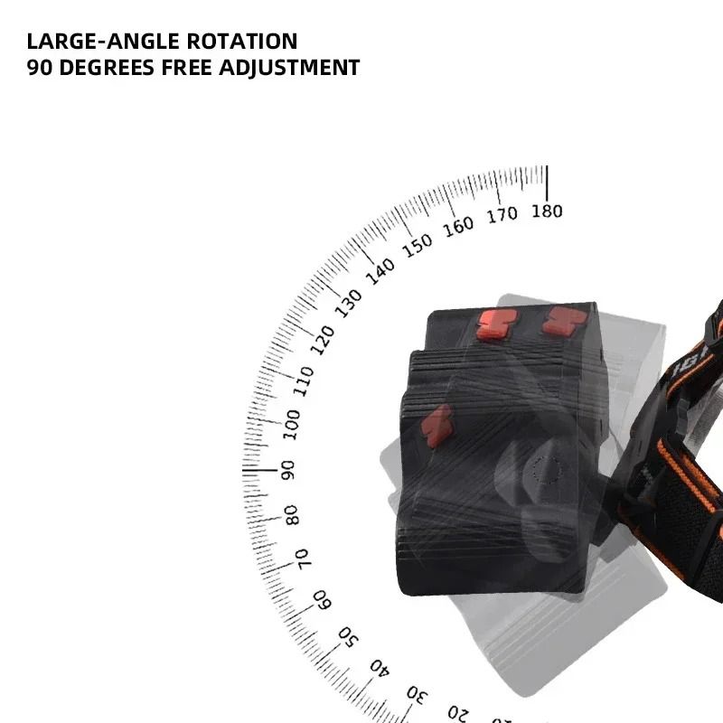 Strong Light 11LED USB Rechargeable Headlamp With BuiltIn Battery 5