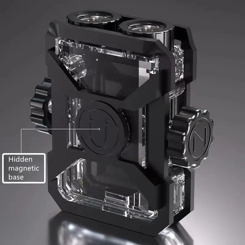 Portable Mini Keychain LED Flashlight With RGB Light 3