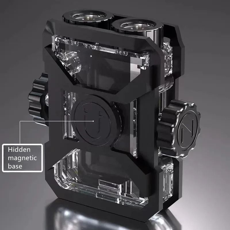 Portable Mini Keychain LED Flashlight With RGB Light 3