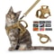 Tactical Cat Harness Leash Set With Patches And Handle 0