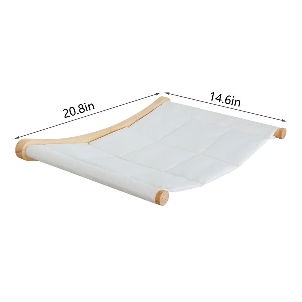 Wall Mounted Cat Climbing Shelf With Sisal Scratching Steps 14