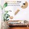 Moon Shaped Cat Wall Shelf And Climbing Steps Set 2