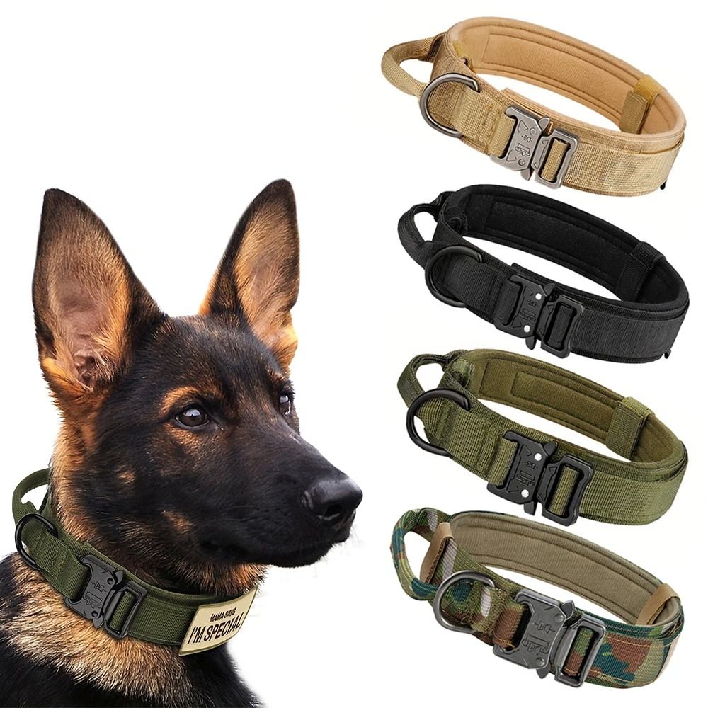 Tactical Dog Training Collar And Leash Set With Control Handle 0