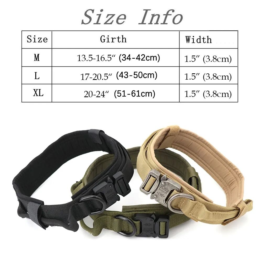 Tactical Dog Training Collar And Leash Set With Control Handle 5