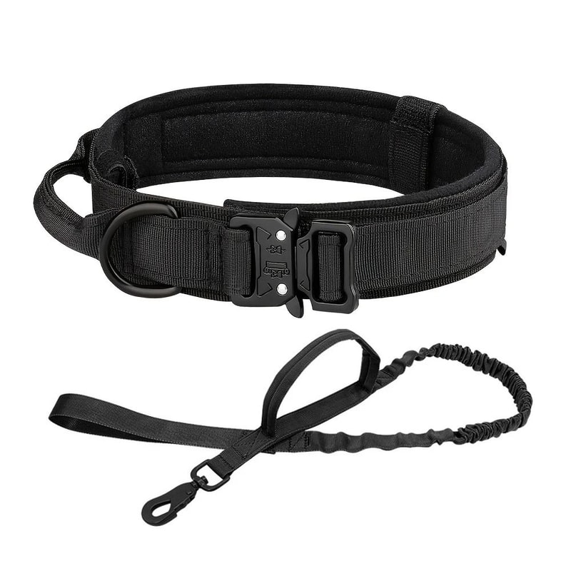 Tactical Dog Training Collar And Leash Set With Control Handle 12