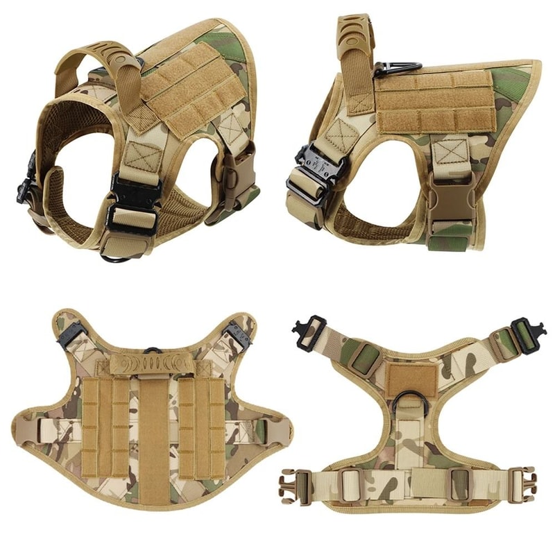 Tactical Dog Harness Leash Collar Set For Medium And Large Dogs 2