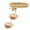 Wall Mounted Wooden Cat Climbing Ladder And Hammock With Scratching Post 9