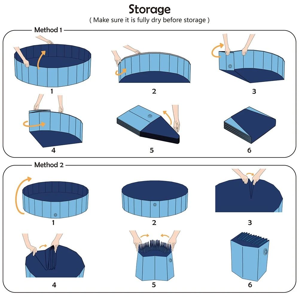 Portable Dog Swimming Pool And Folding Pet Bathtub For Large Dogs 5
