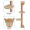 Wall Mounted Cat Tree With Scratching Posts Perches And Hammock 4