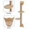 Wall Mounted Cat Tree With Scratching Posts Perches And Hammock 4