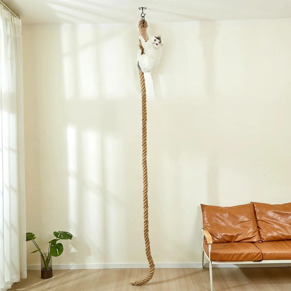 Cat Sisal Climbing Rope Scratching Toy For Indoor Play And Exercise 4