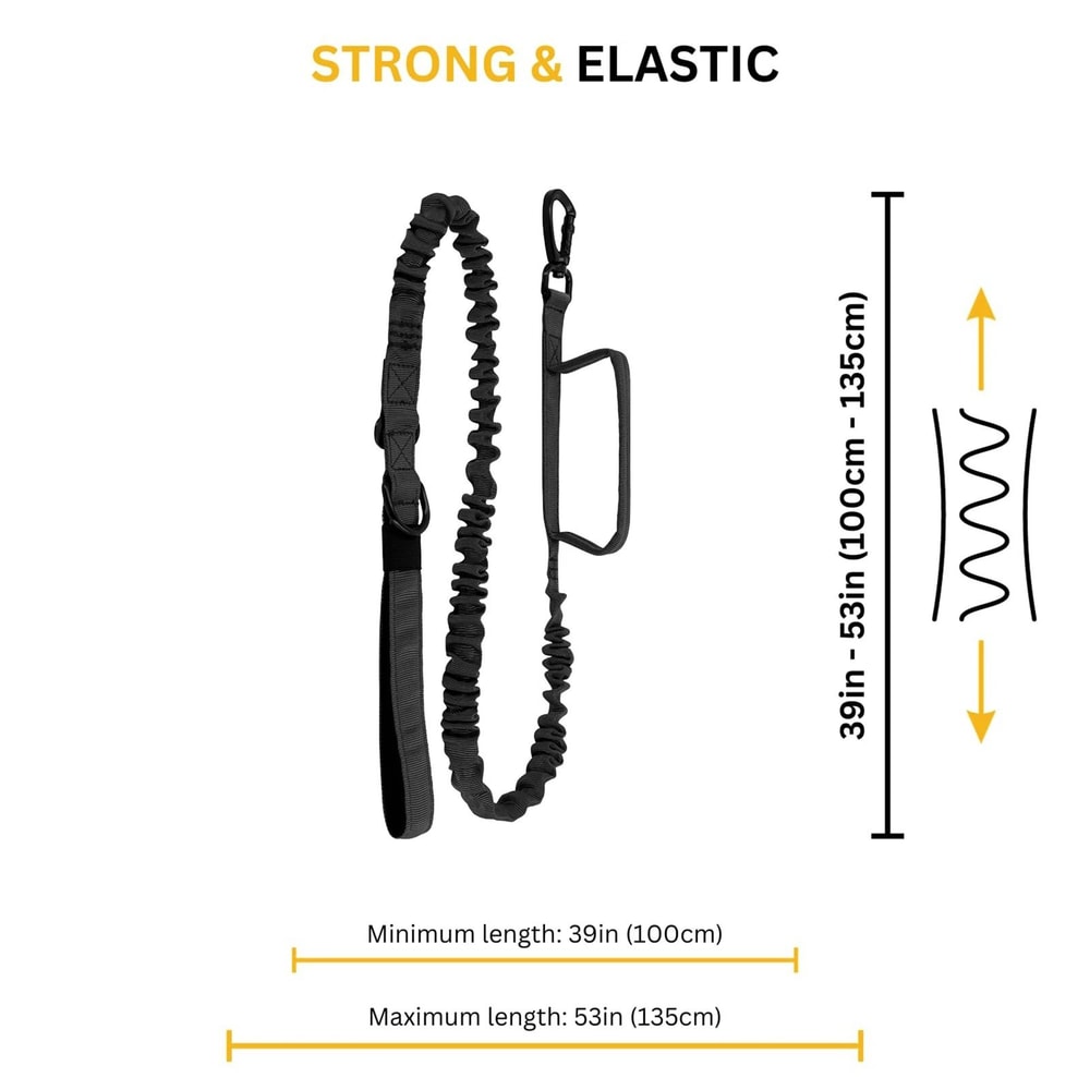 Tactical Dog Harness Set With Adjustable Collar Leash Molle Pouch And Training Vest 4