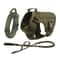 Tactical Dog Harness Set With Adjustable Collar Leash Molle Pouch And Training Vest 16