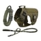 Tactical Dog Harness Set With Adjustable Collar Leash Molle Pouch And Training Vest 16