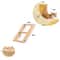 Cat Wall Climbing Shelves Set With Moon Perch Steps Ladder And Hammock Bed 6
