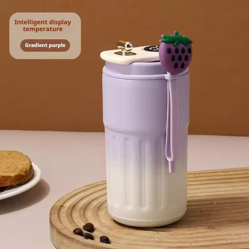 LED Temperature Display Stainless Steel Thermo Water Bottle For Hot And Cold Drinks 7