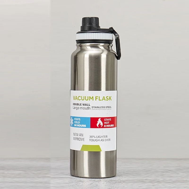 Large Capacity Stainless Steel Thermos Bottle For Hot And Cold Sports Drinks 7