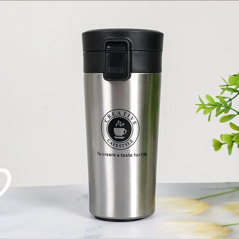 Leak Proof Stainless Steel Travel Coffee Mug With Vacuum Insulation And Safety Lock 11