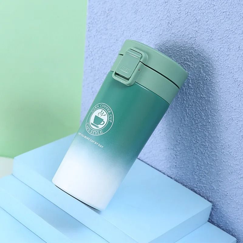 Leak Proof Stainless Steel Travel Coffee Mug With Vacuum Insulation And Safety Lock 6