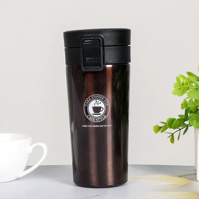 Leak Proof Stainless Steel Travel Coffee Mug With Vacuum Insulation And Safety Lock 8