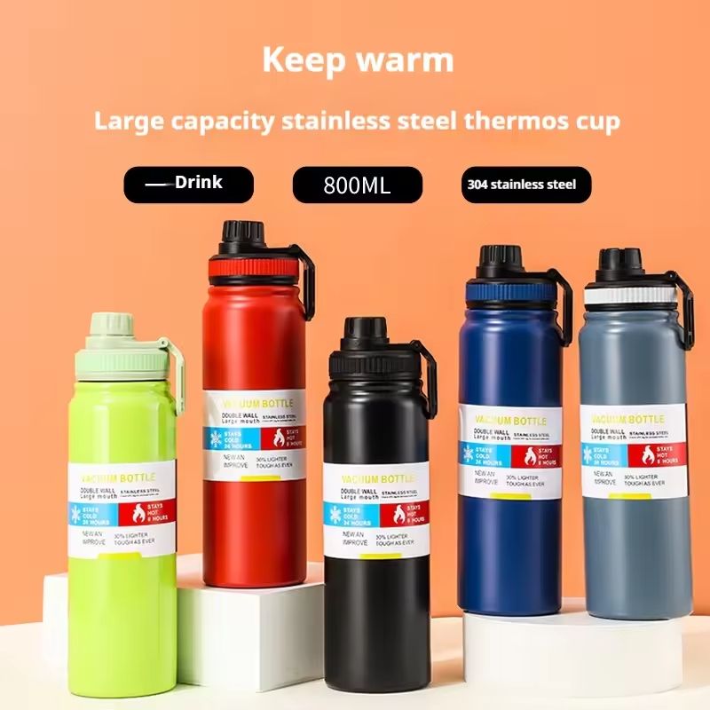 Stainless Steel Vacuum Sports Water Bottle For 12 Hour Hot And Cold Hydration 0