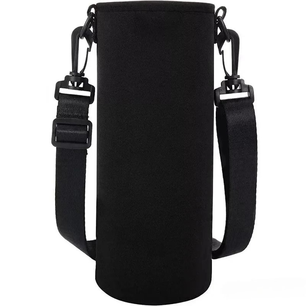 Portable Neoprene Water Bottle Holder Pouch With Adjustable Strap For Travel 0