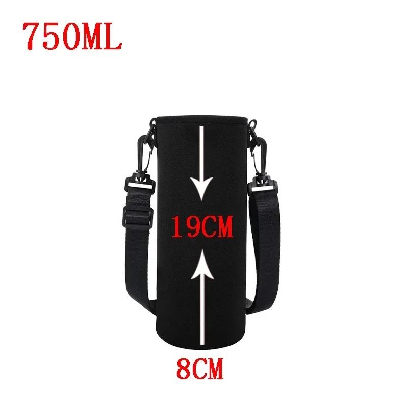 Portable Neoprene Water Bottle Holder Pouch With Adjustable Strap For Travel 6