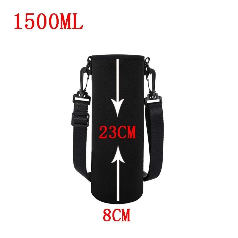 Portable Neoprene Water Bottle Holder Pouch With Adjustable Strap For Travel 8